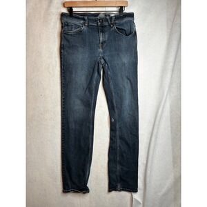 Volcom Solver Modern Straight Leg Jeans Mens 32 Dark Wash Denim Skate Pants